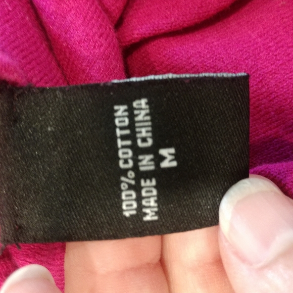 Moda Women's Medium Fushia Lightweight Sweater with 3/4 Sleeves - Picture 6 of 6